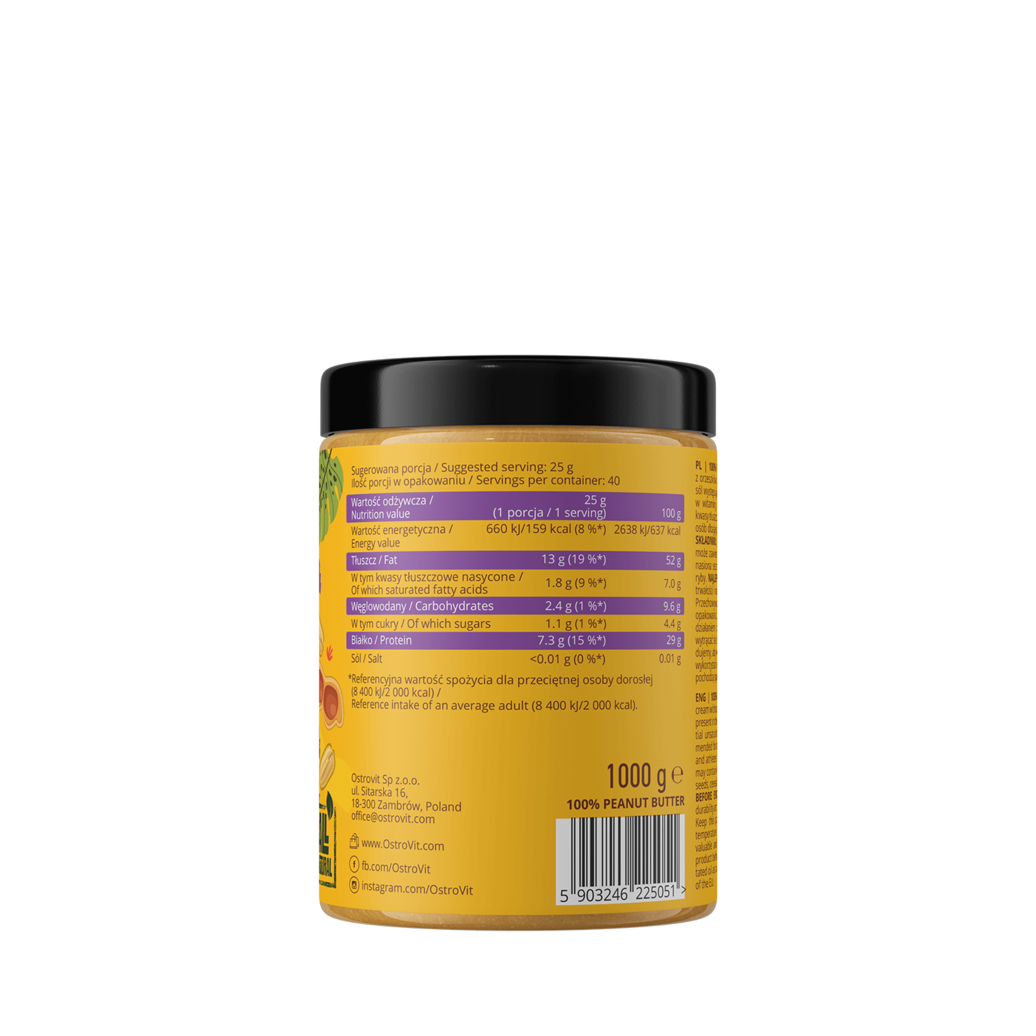 100% arašidové maslo - Peanut Butter