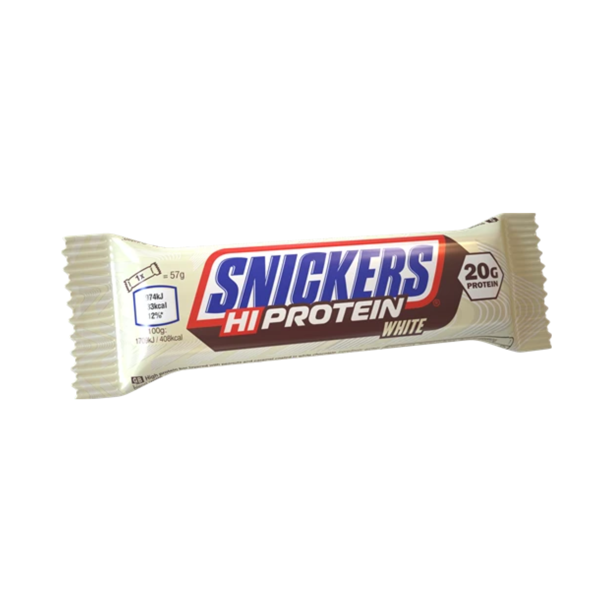 Snickers HI Protein biela tyčinka