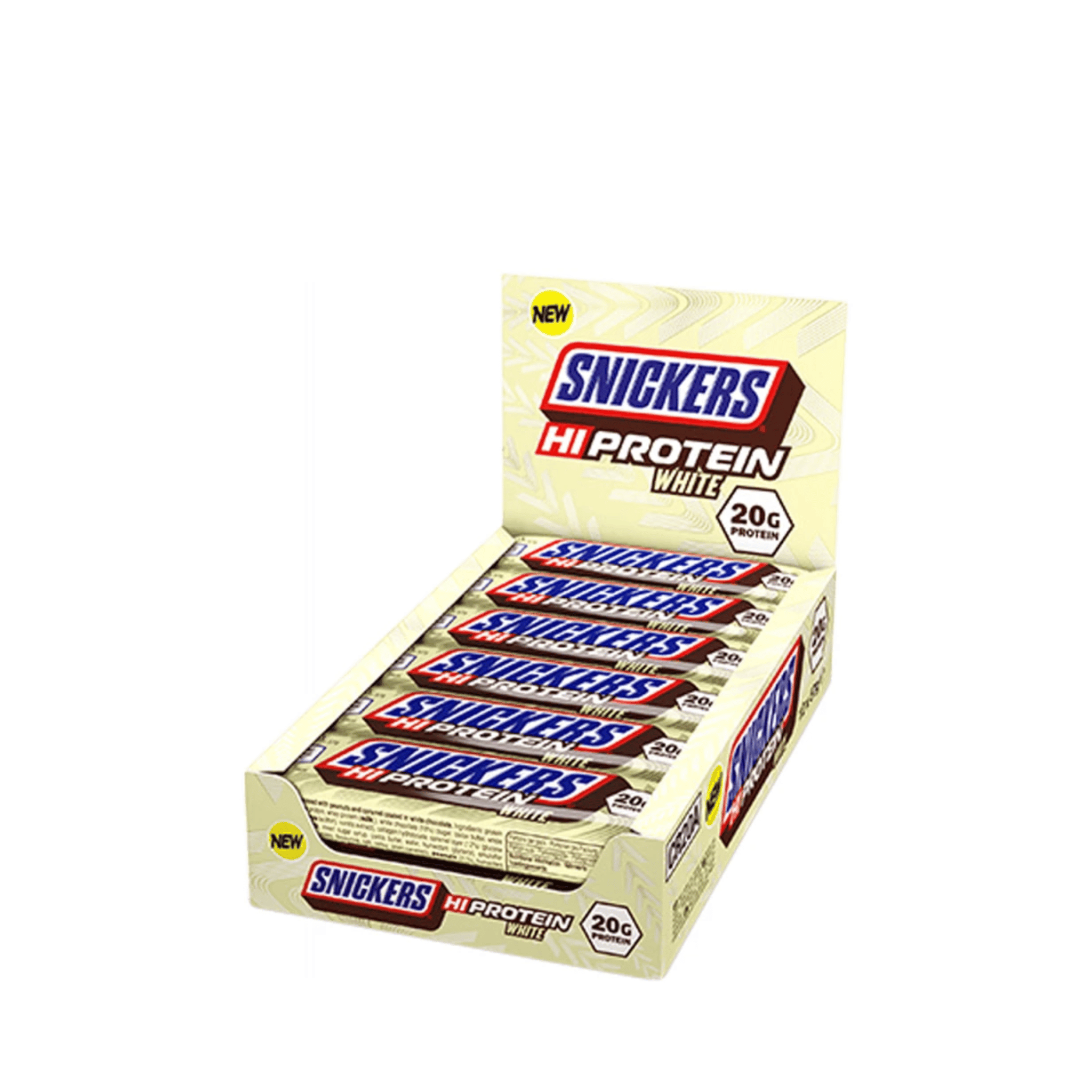 Snickers HI Protein biela tyčinka